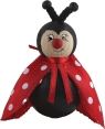 Ladybug red/black, h 7,5 cm