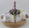 Mai tree with multicoloured ribbons, h 15 cm
