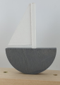 Sebastian design großes Boot, flach, hellgrau