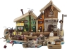 Coastal landscape Driftwood Harbor with harbor storage, café, cutter, handwork Coastal landscape Driftwood Harbor with harbor storage, café, cutter, handwork