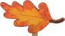 oak leaf orange, l 7 cm, for candlerings