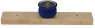 Sebastian design wooden slate with big  tealight holder cobalt blue