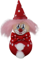 Wooden Clown with a red hat, h 9 cm, for candlerings (copy)