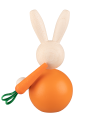 Aarikka bunny Jänö with carrot, orange