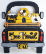 Honey bees set addon for truck and wooden board, hand painted
