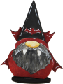 Halloween Vampir dunkelrot, schwarz, handbemalt, h 10 cm