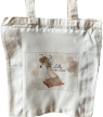 Fabric bag / shopping bag Lilly - the goose, cream white/brown, 35 x 38.5cm