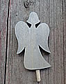 Talvel-Stecker kleiner Engel hellgrau, h 8 cm