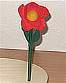 Nordika felt flower red