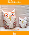 pillow Set Owl orange