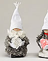Swedish Tomte with white heart, h 19 cm