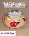 1 tea warmer candle holder simply, natur with Ladybird