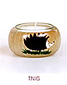 1 tea warmer candle holder simply, natur with Hedgehog