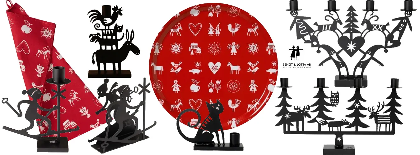 Bengt & Lotta schwedische Metall Kerzenständer Tabletts Serviettenhalter Bengt & Lotta schwedische Metall Kerzenständer Tabletts Serviettenhalter