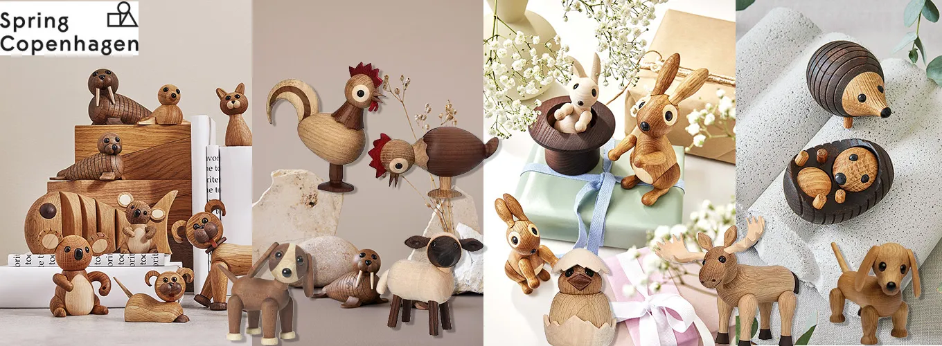 Spring Copenhagen - Geschenke, die bleiben - nachhaltige Holztiere hochwertige Holztiere von Spring Copenhagen - eine Geschenk, das bleibt