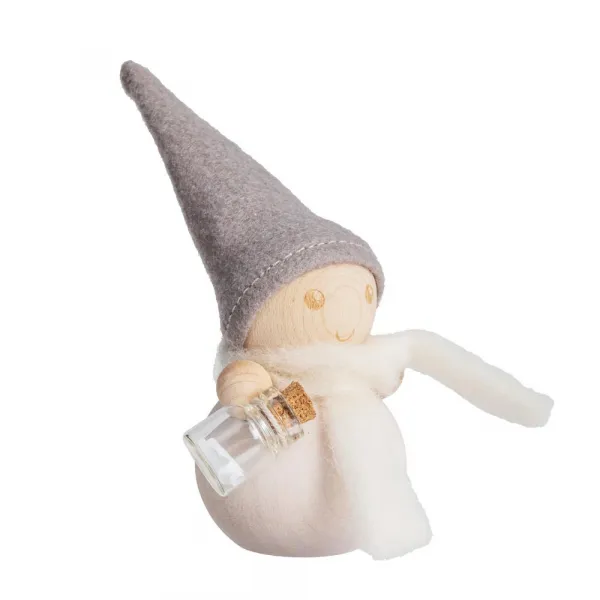 Aarikka Elf Flaschenpost, Höhe 11 cm, weiß