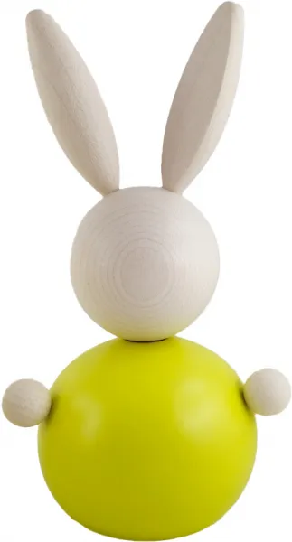 Aarikka großer Osterhase Pupujussi , gelb grün, weiß, H 16 cm Aarikka großer Osterhase Pupujussi , gelb grün, weiß, H 16 cm
