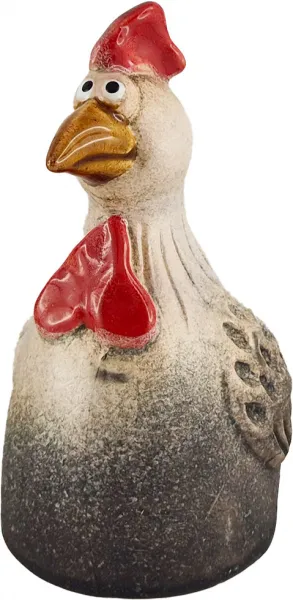 Lustiges Keramik Huhn stehend, h 13,5 cm, Ostern, Oster Deko Lustiges Keramik Huhn stehend, h 13,5 cm, Ostern, Oster Deko