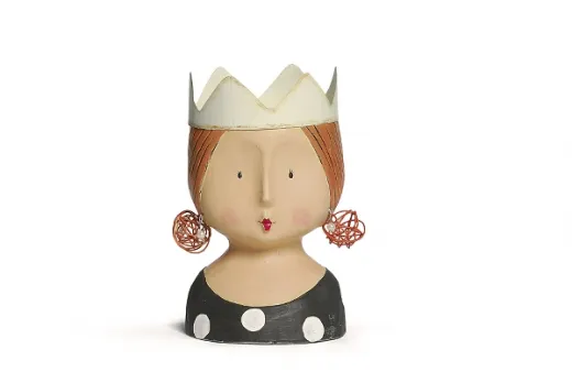 Baden Lady Frieda, H 24 cm, Gipsbüste, Dekoaufsteller, Dekorieren mit Köpfen Baden Lady Frieda, H 24 cm, Gipsbüste, Dekoaufsteller, Dekorieren mit Köpfen