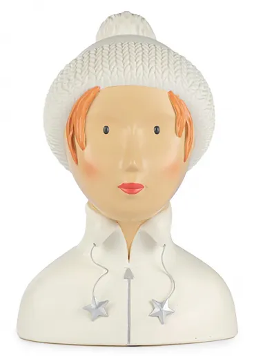 Baden collection Lady Agnes natur weiß h 27 cm Gipsbüste Dekoaufsteller