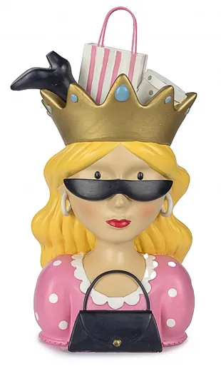 Baden collection Lady Shoppy pink h 33 cm Frauenbüste Dekoaufsteller