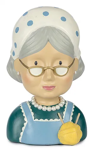 Baden collection Oma Grete blau mit Strickzeug h 27 cm Frauenbüste Wohnungsdekoartion Baden collection Oma Grete blau mit Strickzeug h 27 cm Frauenbüste Wohnungsdekoartion