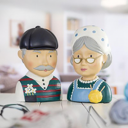 Baden collection Opa Fritz mit Weste Kappe schwarz h 27 cm Herrenbüste Wohnungsdekoartion