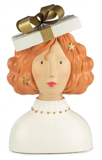 Baden collection Lady Taylor Geschenk rote Haaren h 30 cm Frauenbüste Wohnungsdekoartion