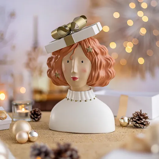 Baden collection Lady Taylor Geschenk auf den roten Haaren h 30 cm Frauenbüste Deko