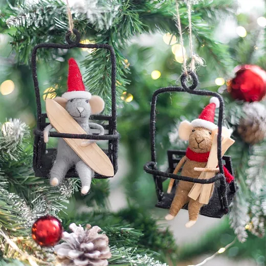 Baden Filz Waldtiere Igel mit Tasche Schaf mit rotem Teddy Dekofiguren Herbst