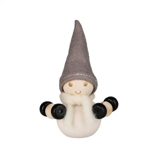 Aarikka Elf Gewichtheber weiß h 9 cm finnische Weihnachtsfigur Tonttu Aarikka Elf Gewichtheber weiß h 9 cm finnische Weihnachtsfigur Tonttu