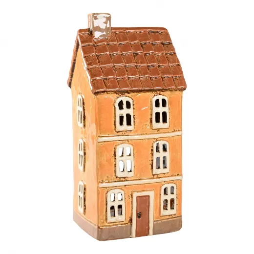 Det Gamle Apotek Keramik Haus für Teelicht gelb h 22 cm Det Gamle Apotek Keramik Haus für Teelicht gelb h 22 cm