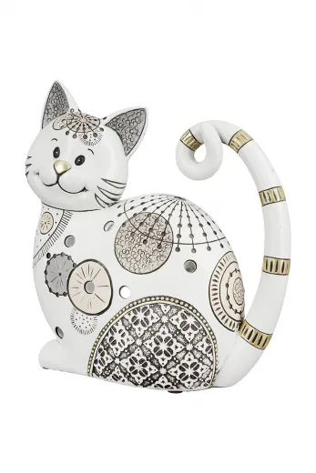 Gilde Figur Katze Jasper creme mit Mustern 9 x 19 x 20.5 cm Gilde Figur Katze Jasper creme mit Mustern 9 x 19 x 20.5 cm