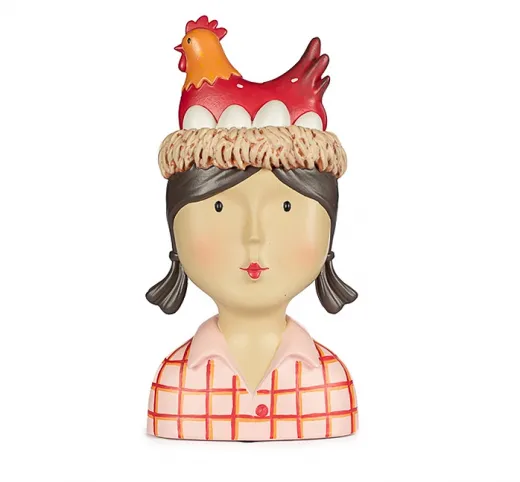 Baden collection Lady Heike mit Osternest Henne Eiern H 32 cm Osterdekoration Baden collection Lady Heike mit Osternest Henne Eiern H 32 cm Osterdekoration