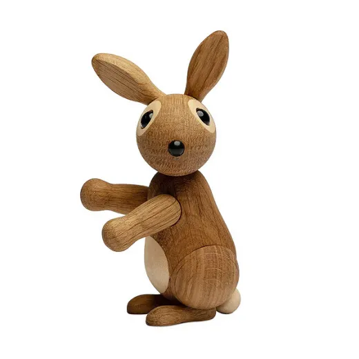 Spring Copenhagen Bounce süßes kleines Holz Kaninchen Höhe 10 cm Seitenansicht