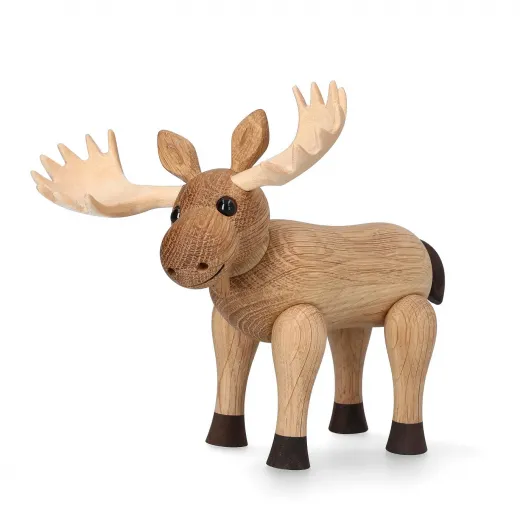 Spring Copenhagen Holz Elch Harald Höhe 14 cm Eiche nachhaltige Deko