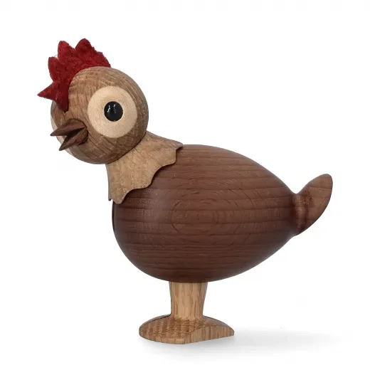 Spring Copenhagen Holz Henne Sun mit rotem Kamm H 9 cm Spring Copenhagen Holz Henne Sun mit rotem Kamm H 9 cm