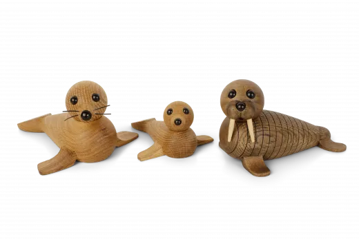 Spring Copenhagen Holz Walross Wally und Robben