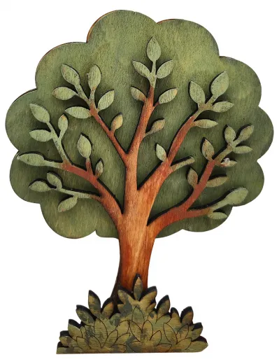 Kranzfigur großer Baum mehrschichtig h 12 cm grün braun handbemalt Kranzfigur großer Baum mehrschichtig h 12 cm grün braun handbemalt