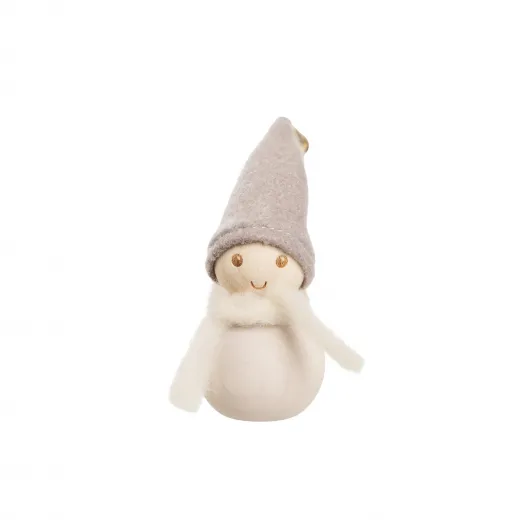 Aarikka Elf Drummer Trommler weiß h 9 cm finnische Weihnachtsfigur mit Trommel