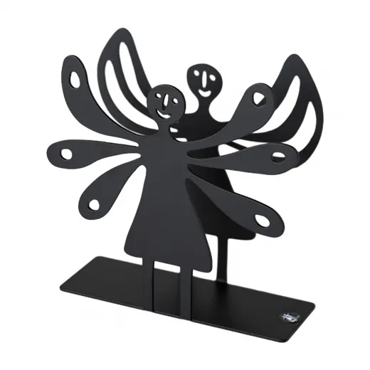 Bengt & Lotta Angels Engel Serviettenhalter schwarz h 11,5 cm Tischdekoration