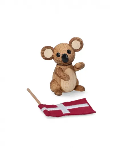 Dekorative Holzfigur Pearl von Spring Copenhagen mit Flagge