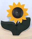 Schwedische, große Sonnenblume, dunkelgrüne Blätter