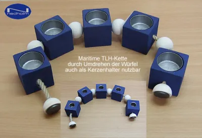 Nedholm maritime Kerzenhalterkette/Teelichthalterkette