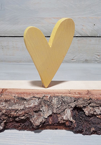 Talvel-Stecker Herz gelb