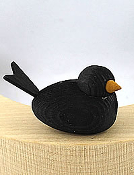 Sebastian Steckfigur kleiner Vogel 4 mm Holzdübel schwarz für kleine Holzkränze Sebastian Steckfigur kleiner Vogel 4 mm Holzdübel schwarz für kleine Holzkränze
