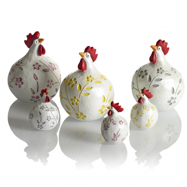 Nääsgränsgarden Henne Blumen gelb, H 9,6 cm