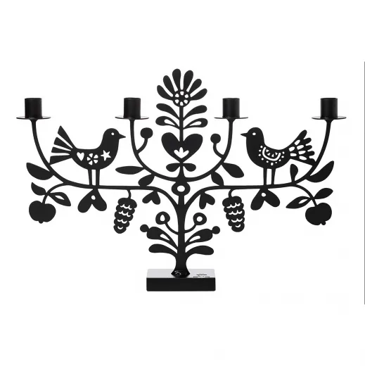 Bengt & Lotta Kerzenständer PINE CONE Tannenzapfen schwarz 4-flammig h 32 w47 cm Bengt & Lotta Kerzenständer PINE CONE Tannenzapfen schwarz 4-flammig h 32 w47 cm