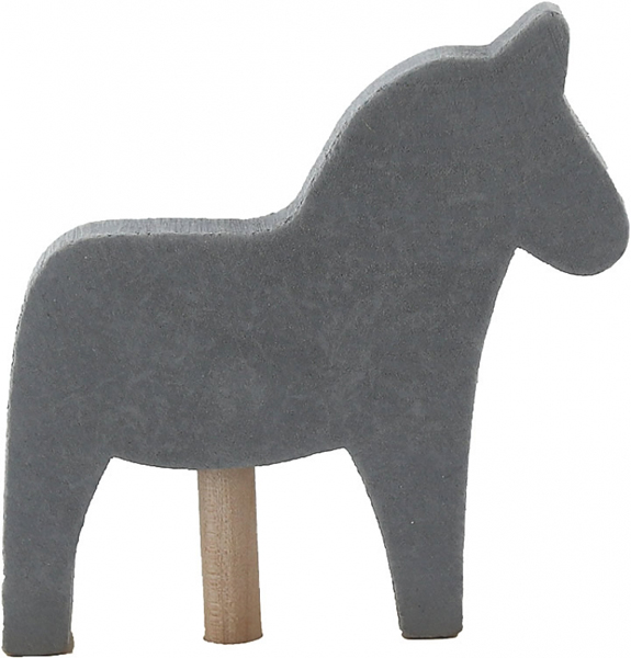 Sebastian design Steckfigur großes Pferd, hellgrau