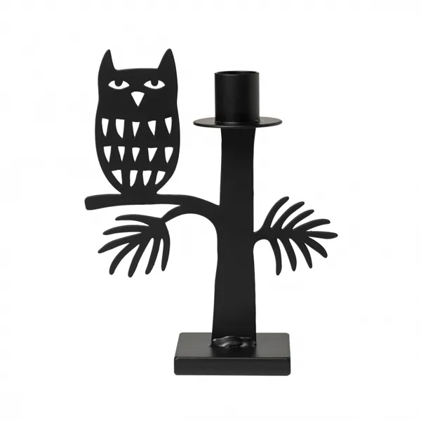 Bengt & Lotta OWL Eule Kerzenständer schwarz h 18 cm schwedischer Designer Kerzenständer Bengt & Lotta OWL Eule Kerzenständer schwarz h 18 cm schwedischer Designer Kerzenständer